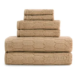 Liz Claiborne Signature Plush Textured 6-pc. Bath Towel Set