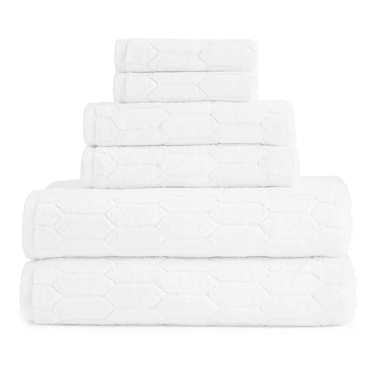 Liz Claiborne Signature Plush Textured 6-pc. Bath Towel Set