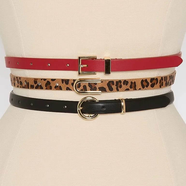 Liz Claiborne Skinny Belt Combo Set 3-pc. Womens Belt