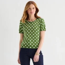 Liz Claiborne Tall Womens Crew Neck Short Sleeve Pullover Sweater