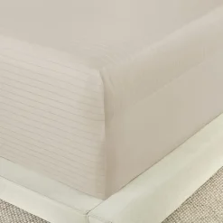 Liz Claiborne 600TC Cotton Sateen Dobby Stripe Wrinkle Free Sheet Set