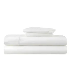 Liz Claiborne 600TC Cotton Sateen Dobby Stripe Wrinkle Free Sheet Set