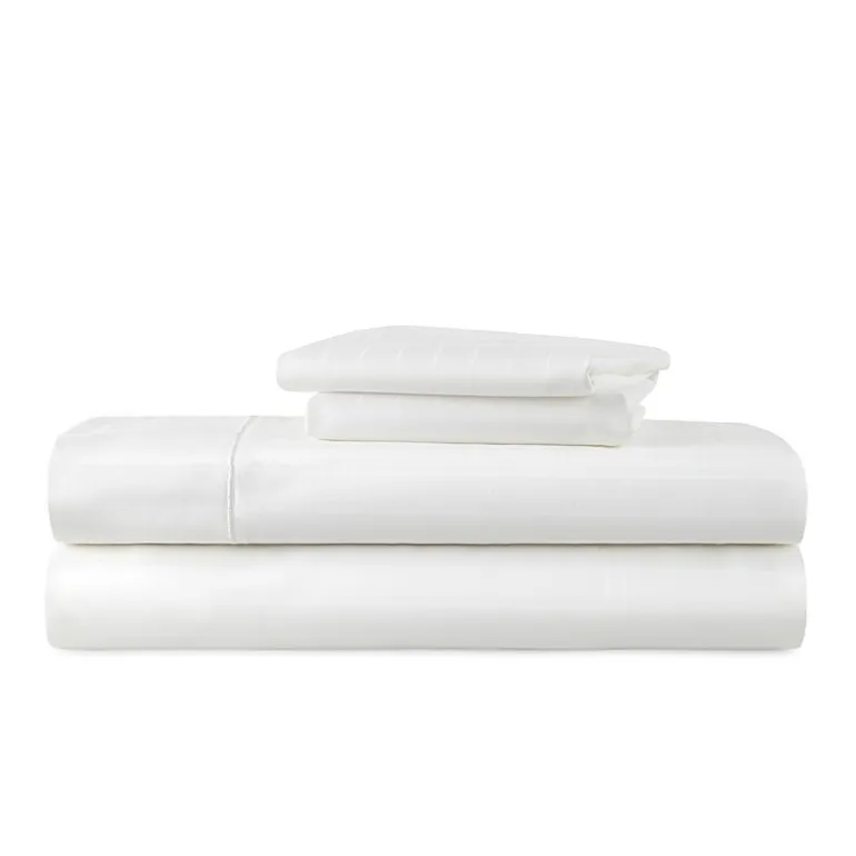 Liz Claiborne 600TC Cotton Sateen Dobby Stripe Wrinkle Free Sheet Set