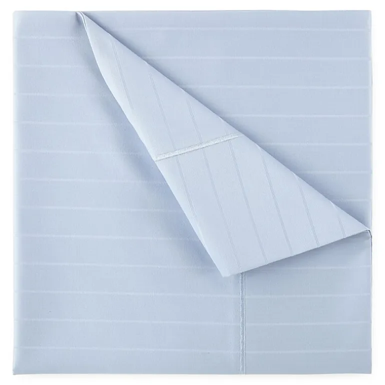 Liz Claiborne 600TC Cotton Sateen Dobby Stripe Wrinkle Free Sheet Set