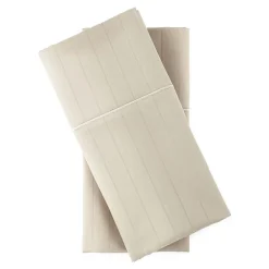 Liz Claiborne 600TC Cotton Sateen Dobby Stripe Wrinkle Free Sheet Set