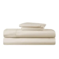 Liz Claiborne 600TC Cotton Sateen Dobby Stripe Wrinkle Free Sheet Set