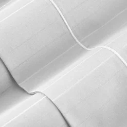 Liz Claiborne 600TC Cotton Sateen Dobby Stripe Wrinkle Free Sheet Set