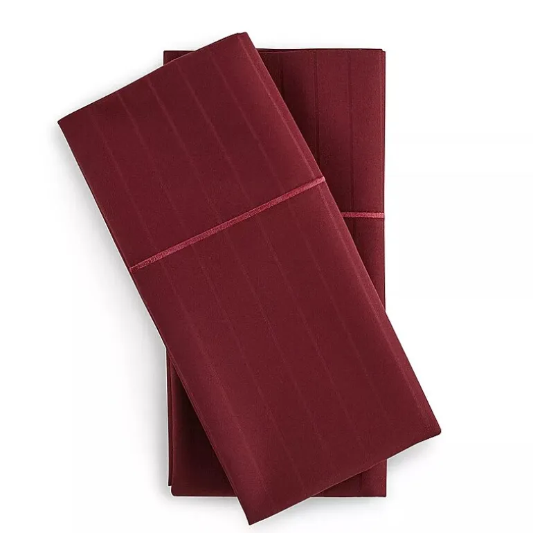 Liz Claiborne 600TC Cotton Sateen Dobby Stripe Wrinkle Free Sheet Set