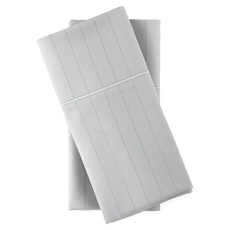 Liz Claiborne 600TC Cotton Sateen Dobby Stripe Wrinkle Free Sheet Set