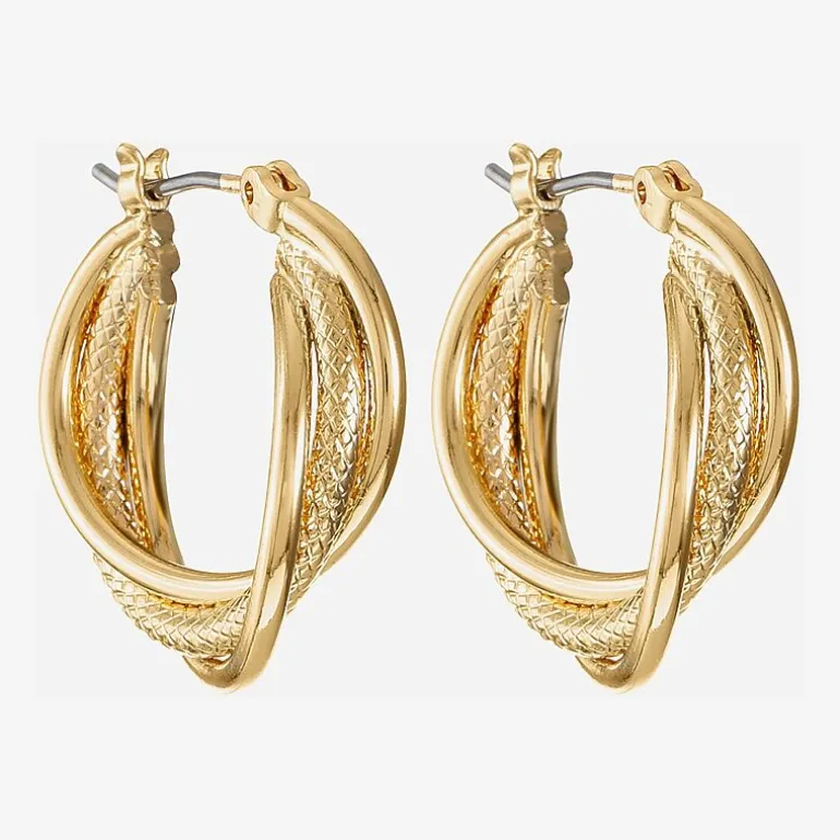 Liz Claiborne® Twisted Hoop Earrings