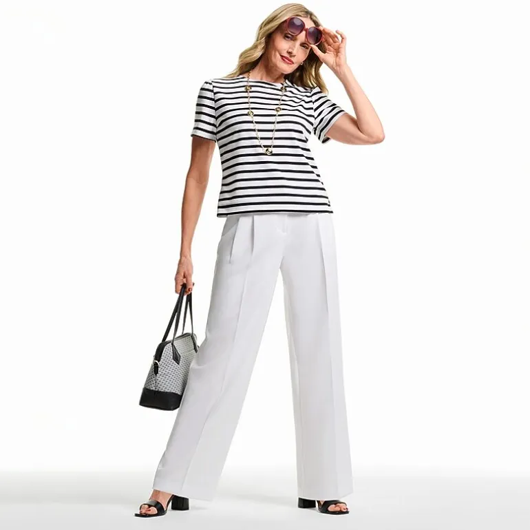 Liz Claiborne Womens Crew Neck Short Sleeve T-Shirt