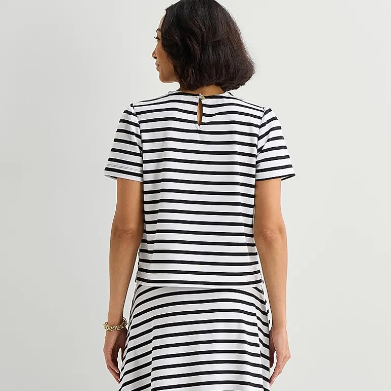 Liz Claiborne Womens Crew Neck Short Sleeve T-Shirt