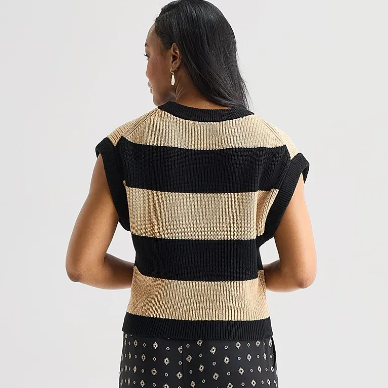Liz Claiborne Womens Crew Neck Short Sleeve Pullover Sweater
