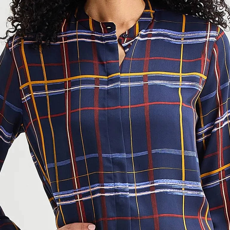 Liz Claiborne Womens Cuffed Long Sleeve Regular Fit Button-Down Shirt