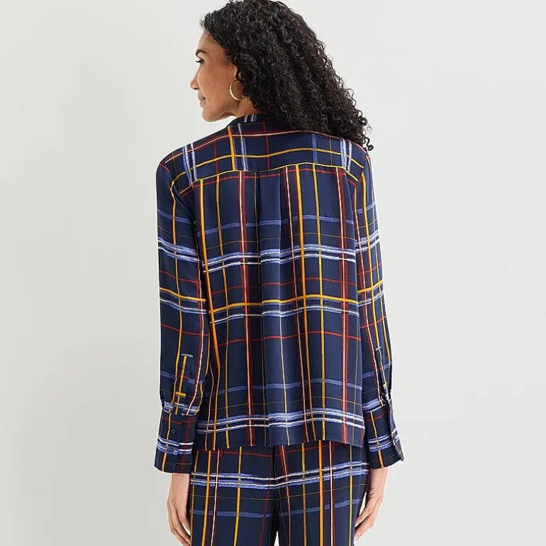 Liz Claiborne Womens Cuffed Long Sleeve Regular Fit Button-Down Shirt