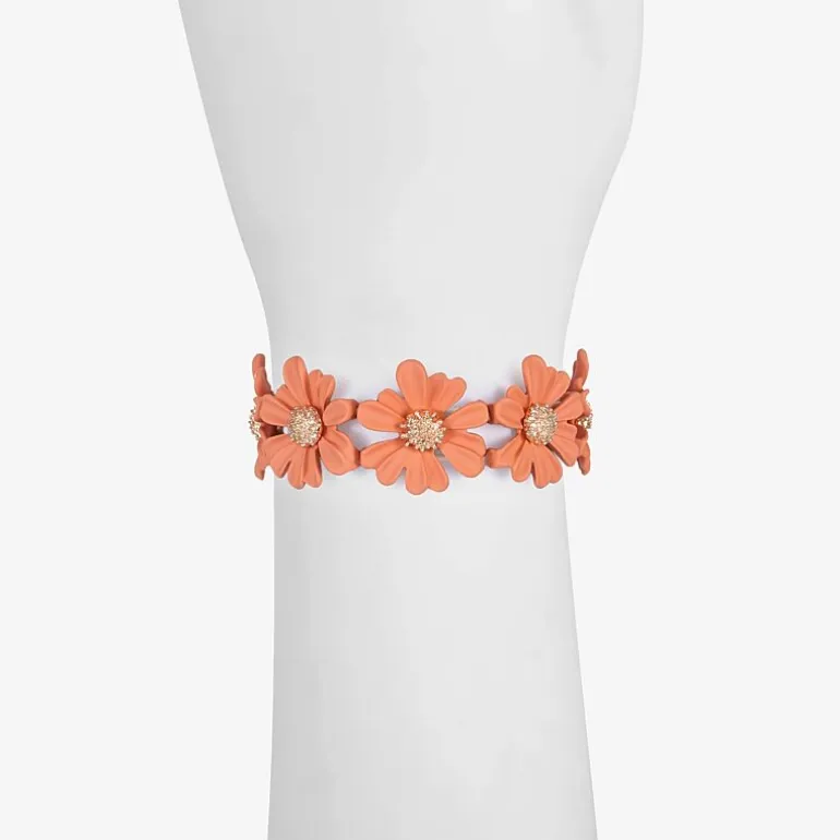Liz Claiborne Womens Flower Stretch Bracelet