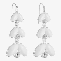 Liz Claiborne Womens Glass Drop Earrings