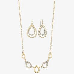 Liz Claiborne Womens Glass 2-pc. Jewelry Set