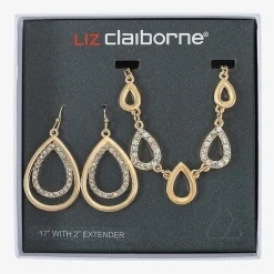 Liz Claiborne Womens Glass 2-pc. Jewelry Set