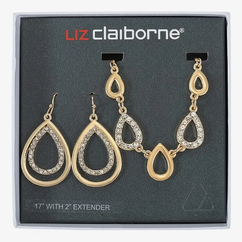 Liz Claiborne Womens Glass 2-pc. Jewelry Set