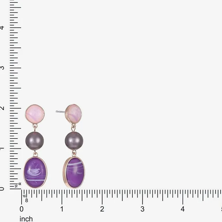 Liz Claiborne Womens Hypoallergenic Drop Earrings