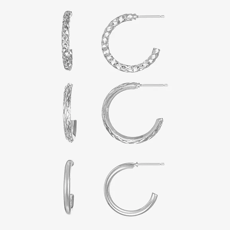 Liz Claiborne Womens Hypoallergenic 3 Pair Earring Set