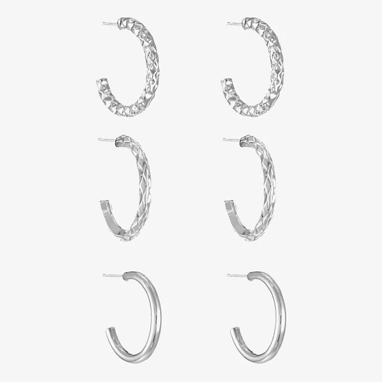 Liz Claiborne Womens Hypoallergenic 3 Pair Earring Set