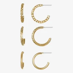 Liz Claiborne Womens Hypoallergenic 3 Pair Earring Set