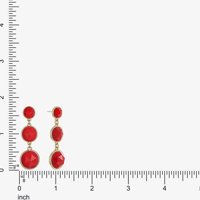 Liz Claiborne Womens Hypoallergenic Drop Earrings