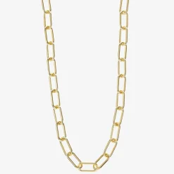 Liz Claiborne Womens 17 Inch Paperclip Chain Necklace