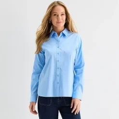 Liz Claiborne Womens Long Sleeve Dress Shirt