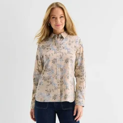 Liz Claiborne Womens Long Sleeve Dress Shirt
