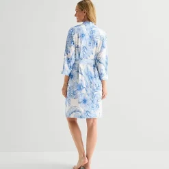 Liz Claiborne Womens Long Sleeve Long Length Robe