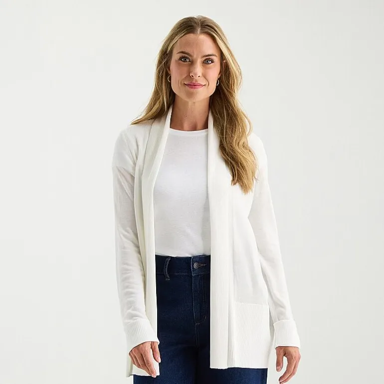 Liz Claiborne Womens Long Sleeve Layered Sweater