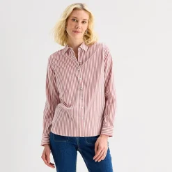 Liz Claiborne Womens Long Sleeve Dress Shirt