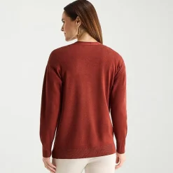 Liz Claiborne Womens Long Sleeve Open Front Cardigan