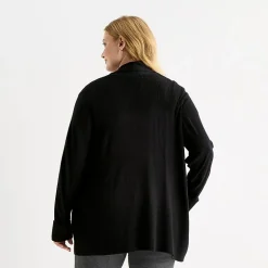 Liz Claiborne Womens Long Sleeve Layered Sweater Plus