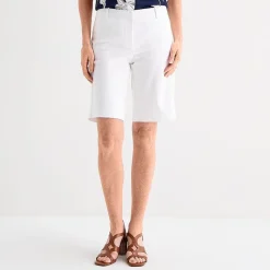 Liz Claiborne Womens 11" Mid Rise Bermuda Short