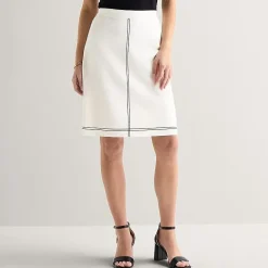 Liz Claiborne Womens Mid Rise Sweater A-Line Skirt