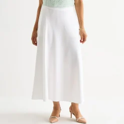 Liz Claiborne Womens Mid Rise Long A-Line Skirt