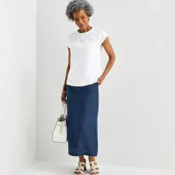 Liz Claiborne Womens Mid Rise Maxi Skirt