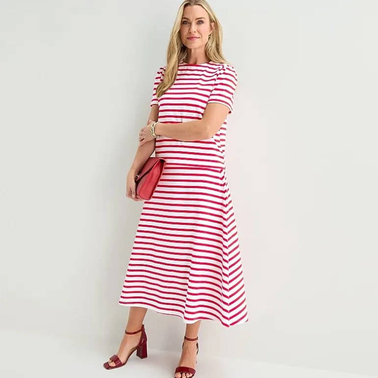 Liz Claiborne Womens Mid Rise Midi A-Line Skirt