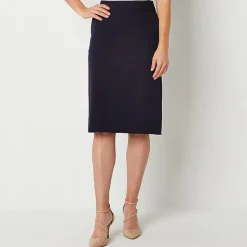 Liz Claiborne Womens Mid Rise Pencil Skirt