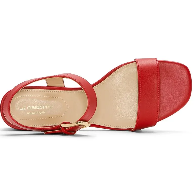 Liz Claiborne Womens Raglan Heeled Sandals