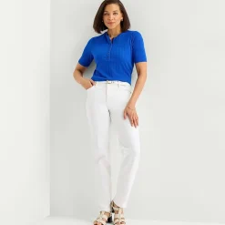 Liz Claiborne Womens Short Sleeve Regular Fit Henley Shirt