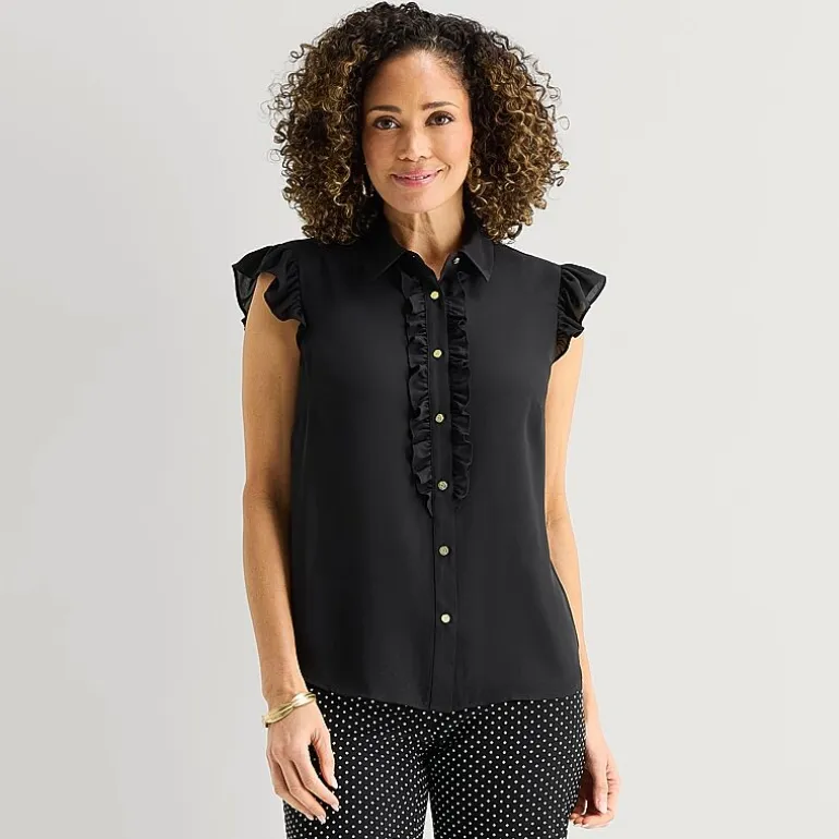 Liz Claiborne Womens Sleeveless Blouse