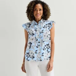 Liz Claiborne Womens Sleeveless Blouse