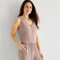 Liz Claiborne Womens Sleeveless 2-pc. Pajama Set