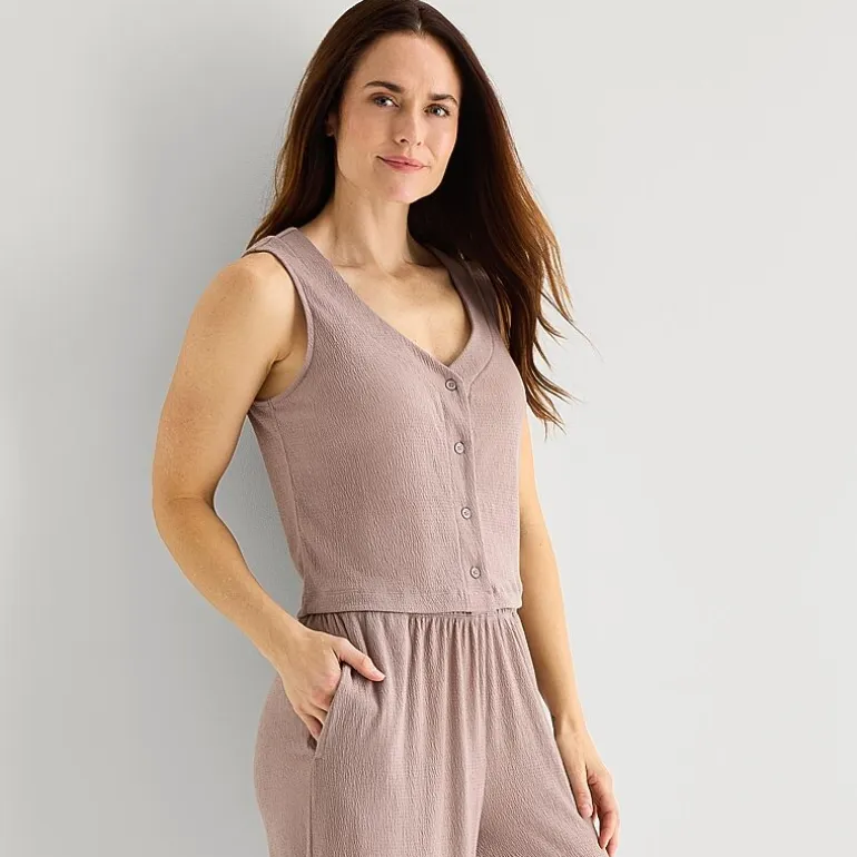 Liz Claiborne Womens Sleeveless 2-pc. Pajama Set