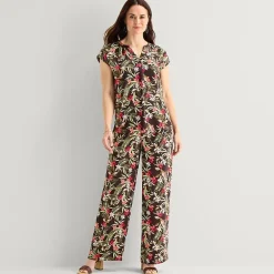 Liz Claiborne Womens Straight Mid Rise Pull-On Pant
